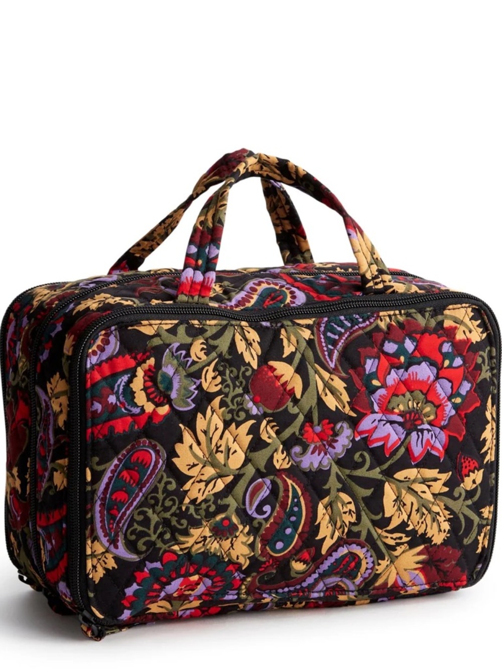 New Vera Bradley Ultimate Travel Case Midnight Garden Paisley Cotton NWT